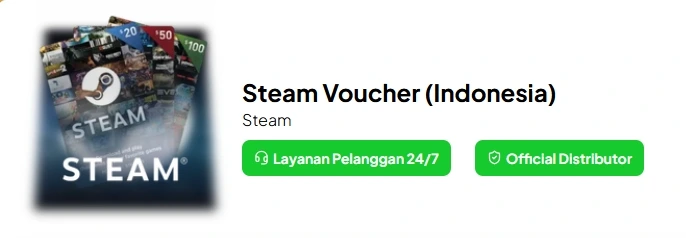 top up steam wallet di VocaGame Sekarang!