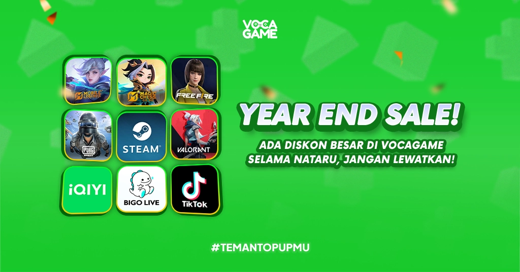 YEAR END SALE! Ada Diskon Besar di VocaGame Selama Nataru, Jangan Lewatkan!
